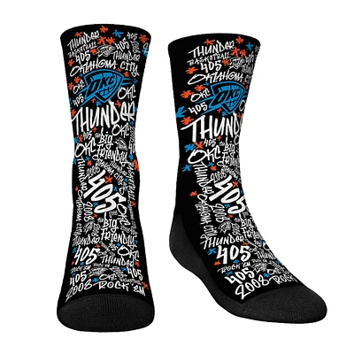 Youth Rock Em Socks  Oklahoma City Thunder Graffiti Crew Socks