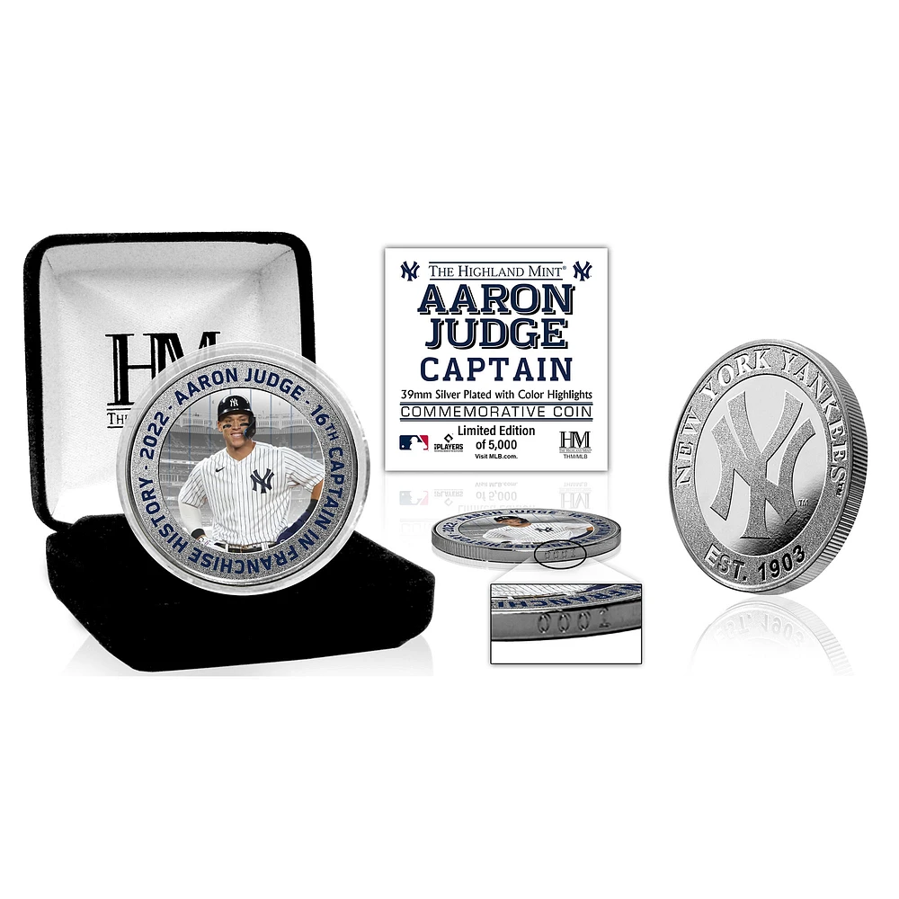 Highland Mint Aaron Judge New York Yankees Silver Mint Coin