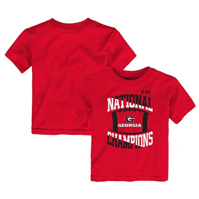 Toddler Red Georgia Bulldogs College Football Playoff 2022 National Champions T-Shirt