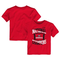 Toddler Red Georgia Bulldogs College Football Playoff 2022 National Champions T-Shirt