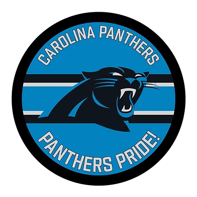 Carolina Panthers 15" Round LED Lit Wall Sign