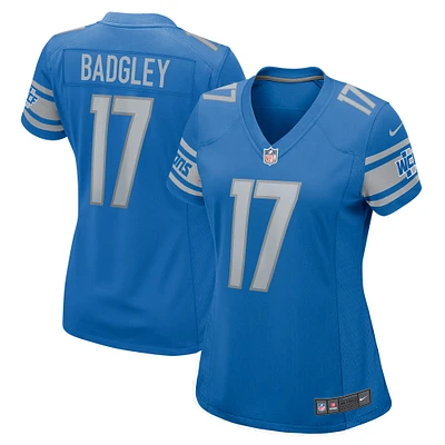 Women's Nike Michael Badgley Blue Detroit Lions Home Game Player Jersey