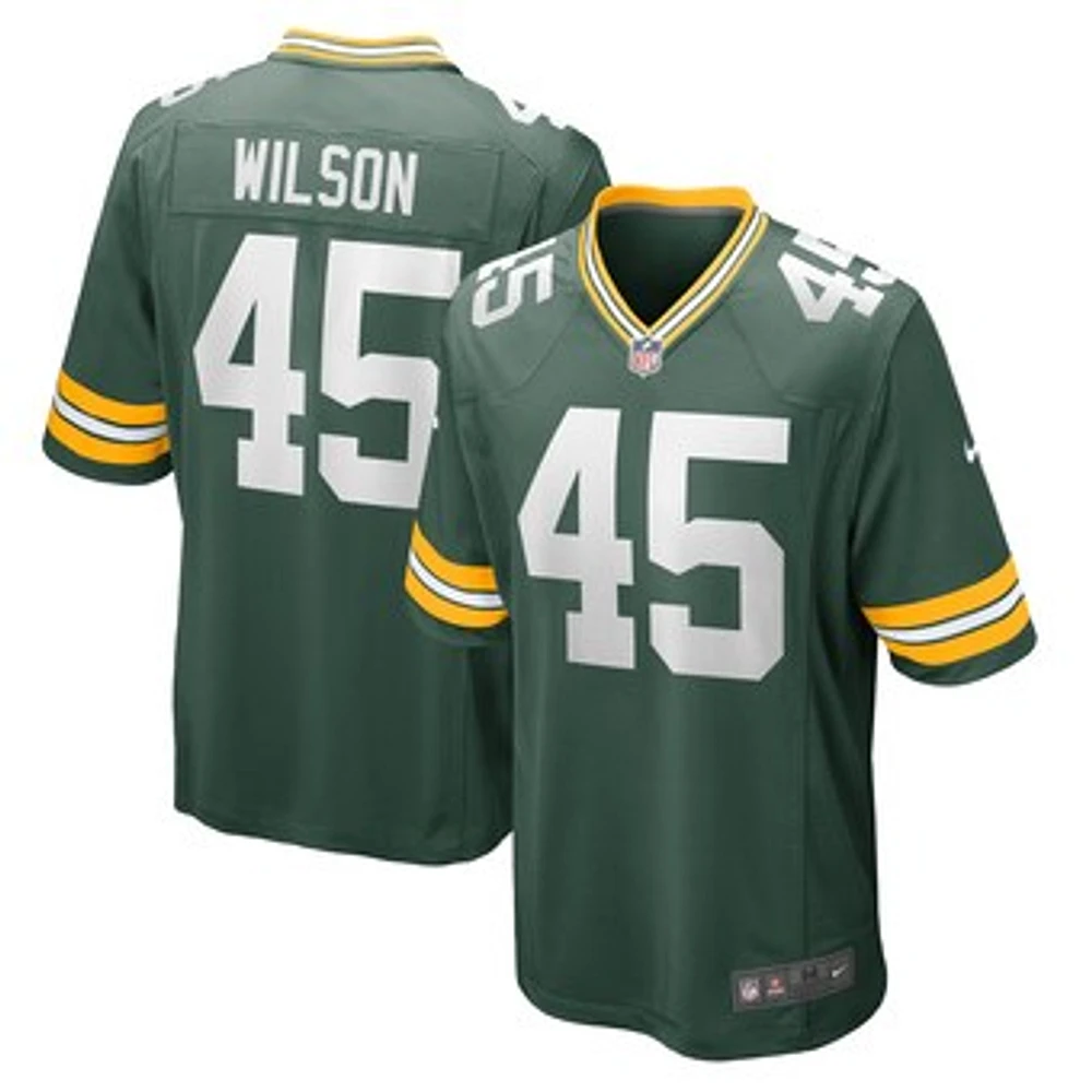 Men's Nike Eric Wilson Green Bay Packers Home Game Player Jersey