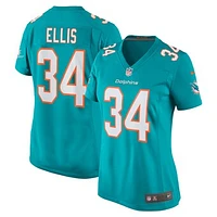 Women's Nike Tino Ellis Aqua Miami Dolphins Home Game Player Jersey