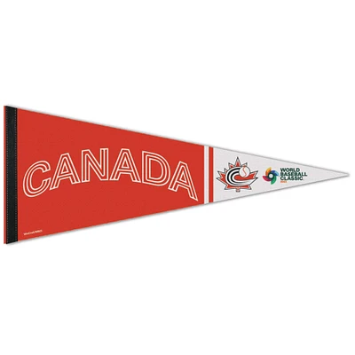 WinCraft Canada Baseball 12'' x 30'' 2023 World Baseball Classic Premium Pennant