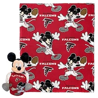 Northwest x Disney Atlanta Falcons Mickey Hugger Pillow & Silk Touch Throw Set