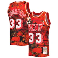 Men's Mitchell & Ness Alonzo Mourning Red Miami Heat Hardwood Classics 1996/97 Lunar New Year Swingman Jersey