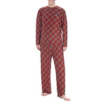 Men's Concepts Sport Red Columbus Blue Jackets Holly Knit Long Sleeve Top & Pants Set