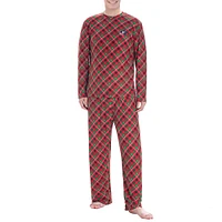 Men's Concepts Sport Red Columbus Blue Jackets Holly Knit Long Sleeve Top & Pants Set