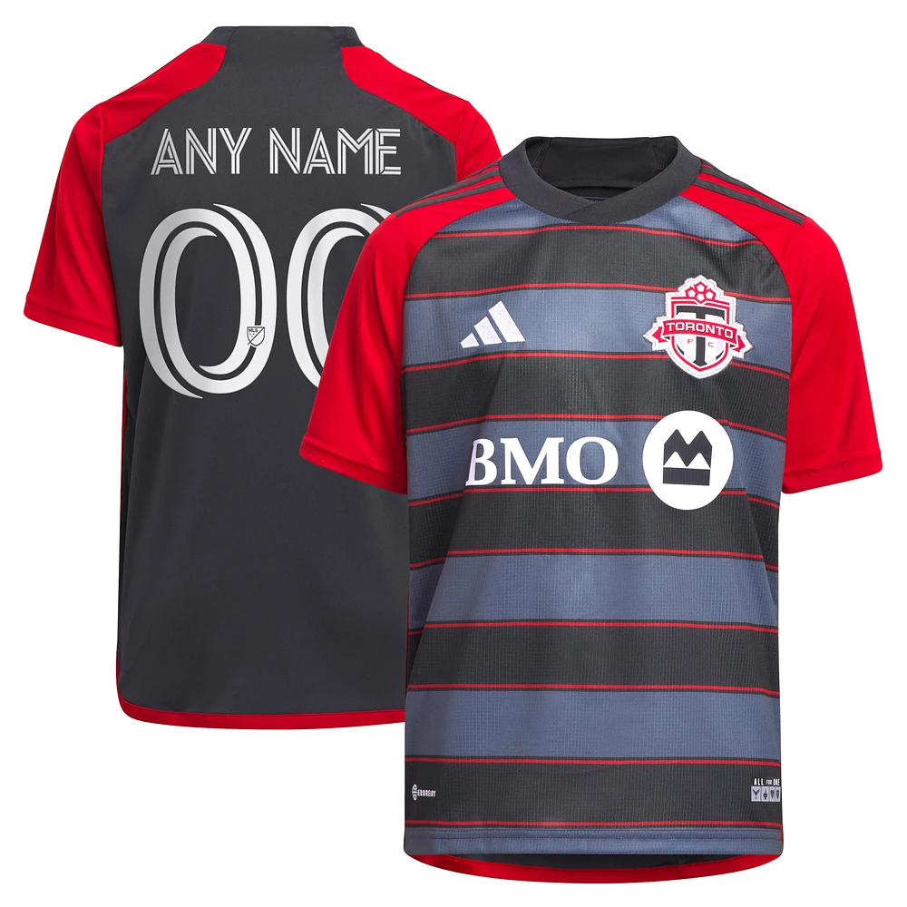 Youth adidas  Gray Toronto FC 2023 Club Kit - Replica Custom Jersey