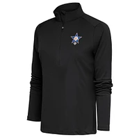 Women's Antigua Charcoal St. Louis Stars Tribute Half-Zip Pullover Top
