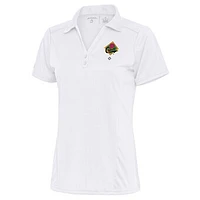 Women's Antigua White Pittsburgh Crawfords Tribute Polo