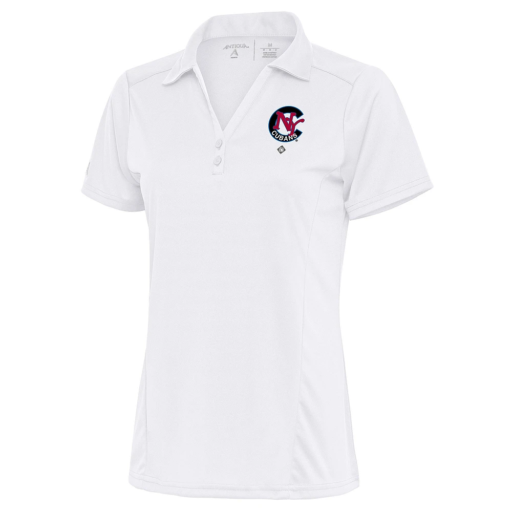 Women's Antigua White New York Cubans Tribute Polo