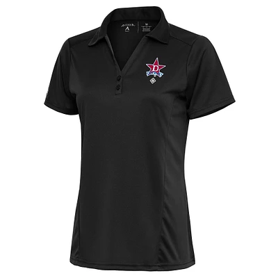Women's Antigua Charcoal Detroit Stars Tribute Polo