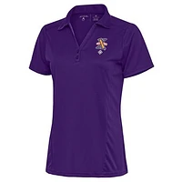 Women's Antigua Purple Cuban Giants Tribute Polo