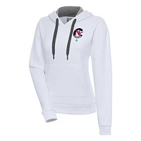Women's Antigua White New York Cubans Victory Pullover Hoodie