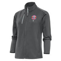 Women's Antigua Charcoal Memphis Red Sox Generation Full-Zip Jacket