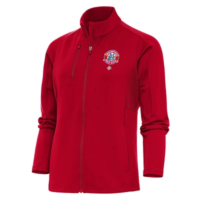 Women's Antigua Red Memphis Sox Generation Full-Zip Jacket