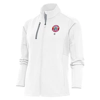 Women's Antigua White Memphis Red Sox Generation Full-Zip Jacket
