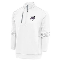 Men's Antigua New York Black Yankees Generation Quarter-Zip Pullover Top