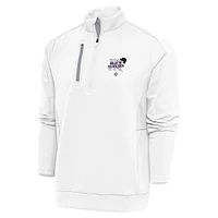 Men's Antigua New York Black Yankees Generation Quarter-Zip Pullover Top