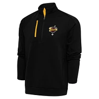 Men's Antigua Black New Orleans Pelicans Generation Quarter-Zip Pullover Top