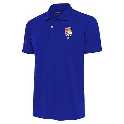 Men's Antigua Royal Kansas City Monarchs Tribute Polo