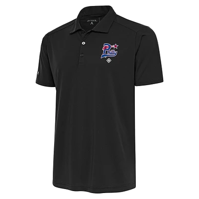 Men's Antigua Charcoal Philadelphia Stars Tribute Polo