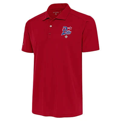 Men's Antigua Red Philadelphia Stars Tribute Polo