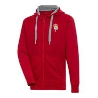 Men's Antigua Red Kansas City Monarchs Victory Full-Zip Hoodie