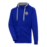 Men's Antigua Royal Negro League Victory Full-Zip Hoodie