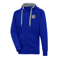 Men's Antigua Royal Negro League Victory Full-Zip Hoodie
