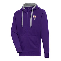 Men's Antigua Purple Cuban Giants Victory Full-Zip Hoodie
