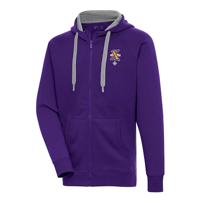 Men's Antigua Purple Cuban Giants Victory Full-Zip Hoodie