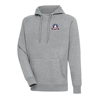 Men's Antigua Heather Gray Washington Black Senators Victory Pullover Hoodie