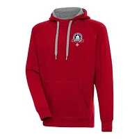 Men's Antigua Red Washington Black Senators Victory Pullover Hoodie