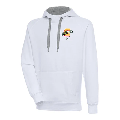 Men's Antigua White Hilldale Club Victory Pullover Hoodie