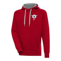 Men's Antigua Red Washington Pilots Victory Pullover Hoodie