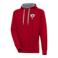 Men's Antigua Red Washington Pilots Victory Pullover Hoodie