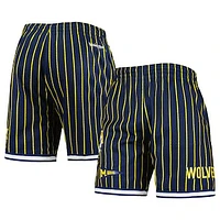 Men's Mitchell & Ness Navy Michigan Wolverines City Collection Mesh Shorts