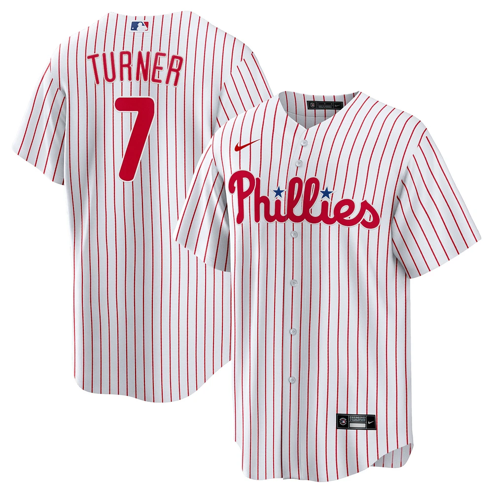 Youth Nike Trea Turner White Philadelphia Phillies Alternate Replica Player Jersey