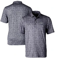 Men's Cutter & Buck Black UCF Knights Citronaut Pike Constellation Print Stretch Polo