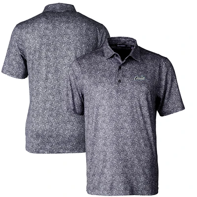 Men's Cutter & Buck Black UCF Knights Citronaut Pike Constellation Print Stretch Polo