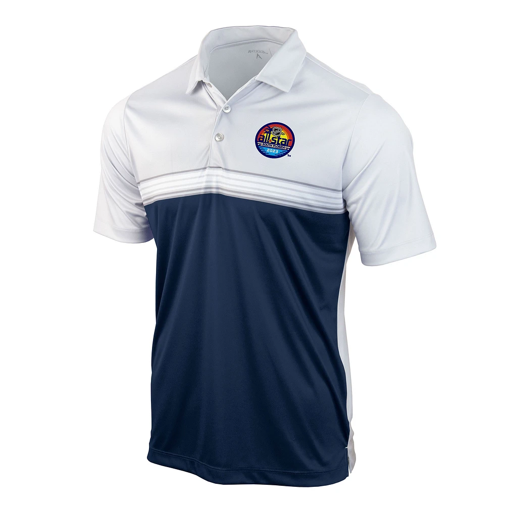 Men's Antigua Gray/Navy 2023 NHL All-Star Game Answer Polo