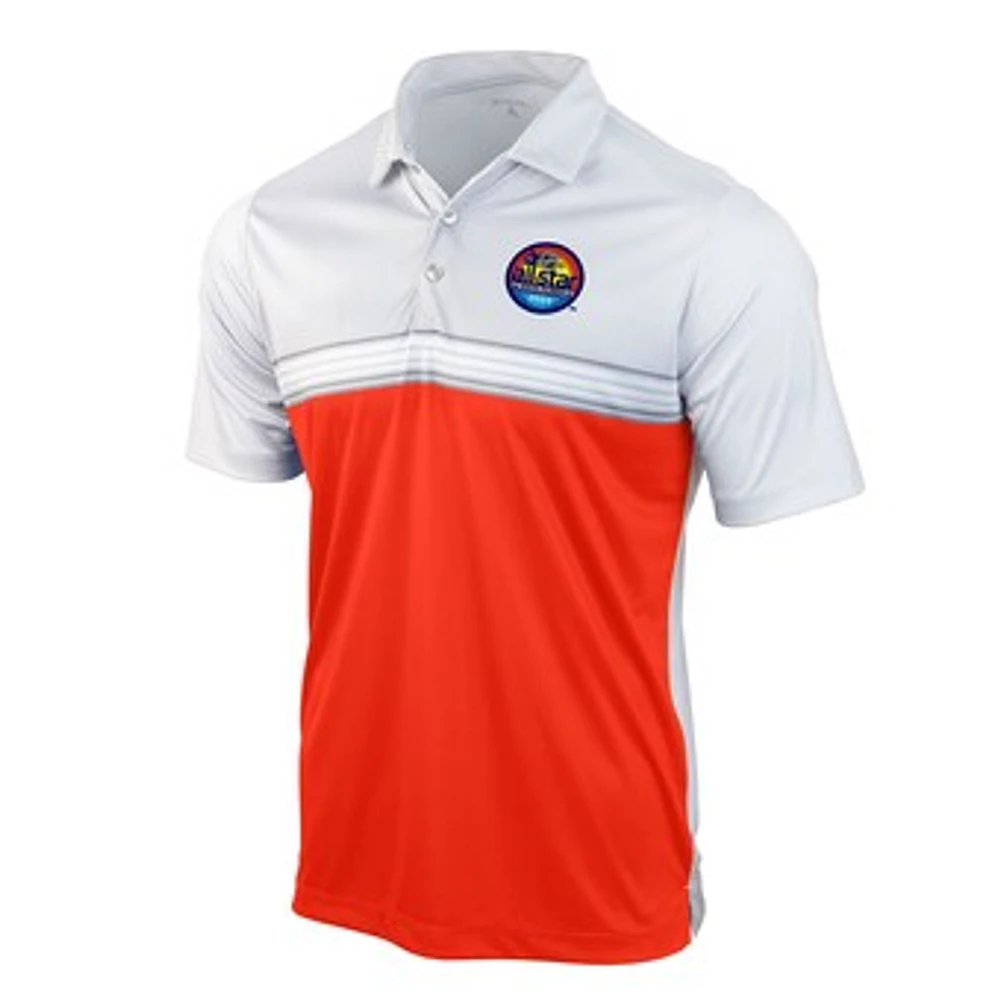 Men's Antigua Gray/Orange 2023 NHL All-Star Game Answer Polo