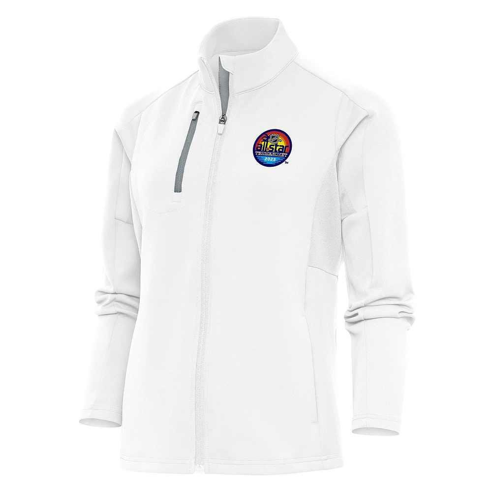 Women's Antigua White 2023 NHL All-Star Game Generation Full-Zip Jacket