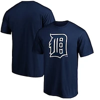 Men's Navy Detroit Tigers Cooperstown Collection Forbes Team Logo T-Shirt