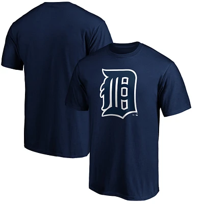 Men's Navy Detroit Tigers Cooperstown Collection Forbes Team Logo T-Shirt