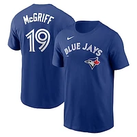Men's Nike Fred McGriff Royal Toronto Blue Jays Name & Number T-Shirt