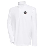 Men's Antigua White 2023 NHL Stadium Series Tribute Quarter-Zip Pullover Top